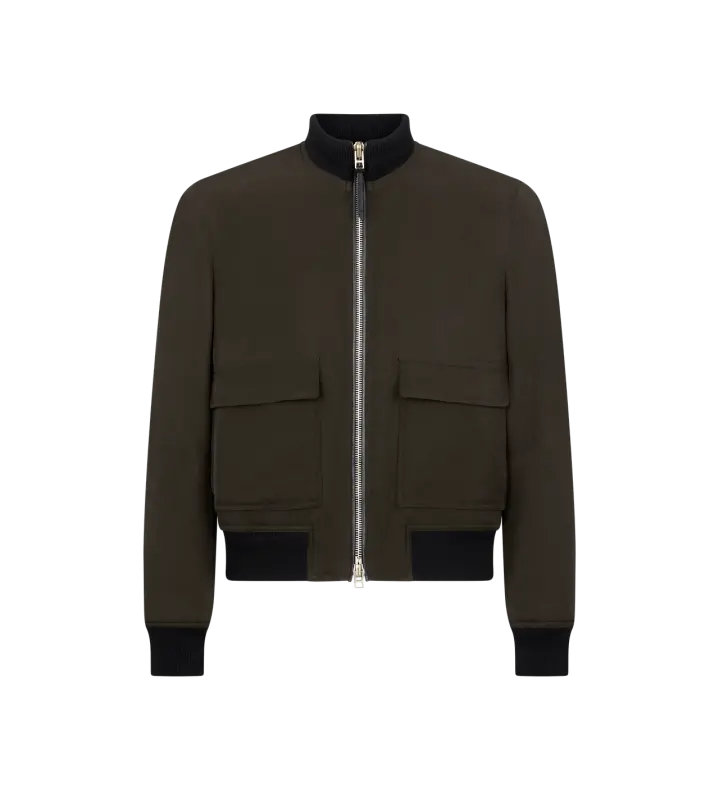 ULTRALIGHT GABARDINE PILOT BLOUSON FOREST GREEN online